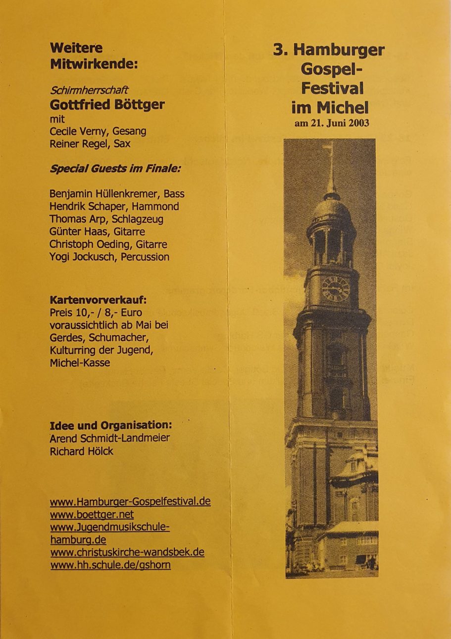 JazzAffair auf dem Gospel-Festival 2003