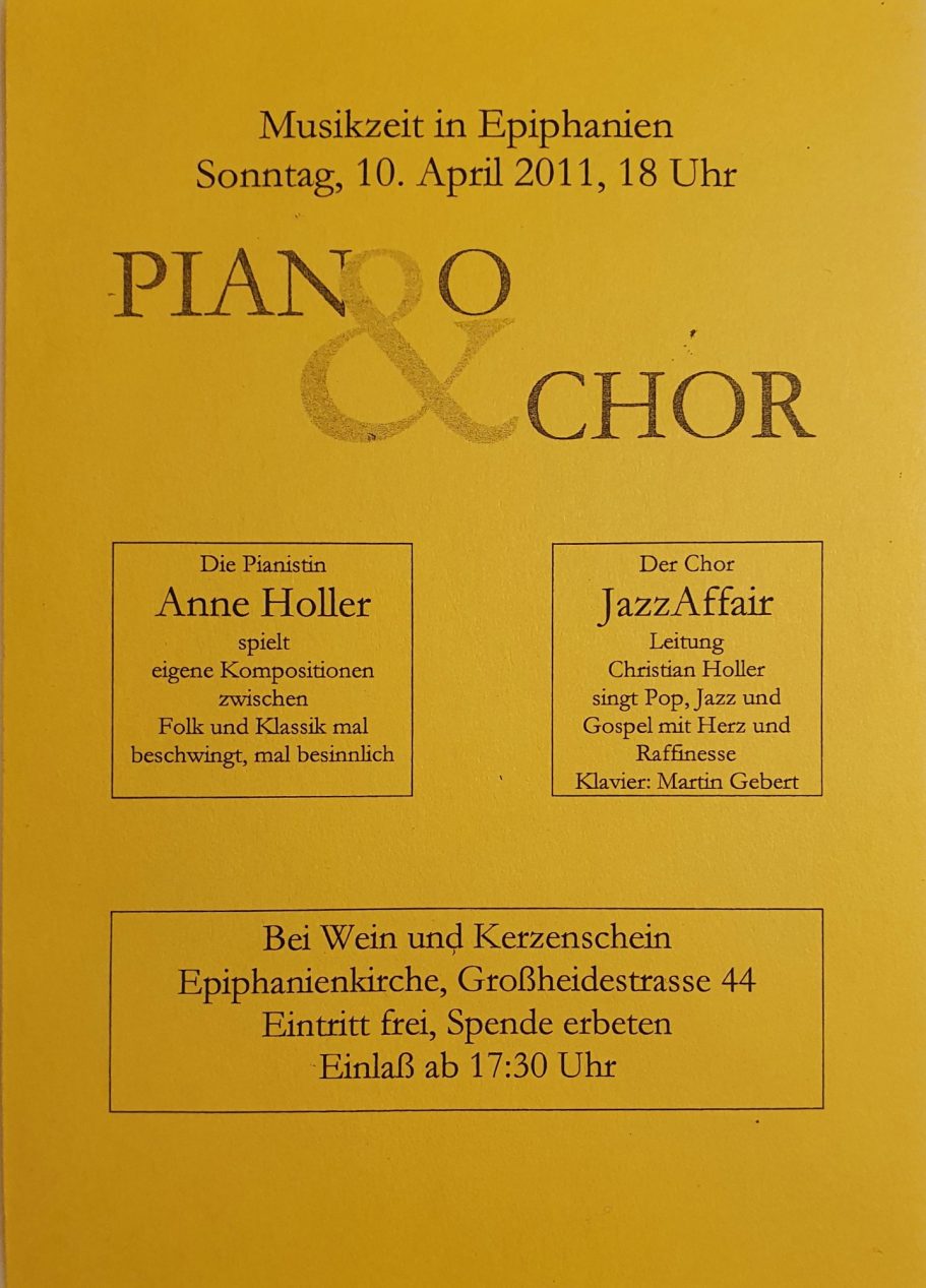 "Piano & Chor" 2011