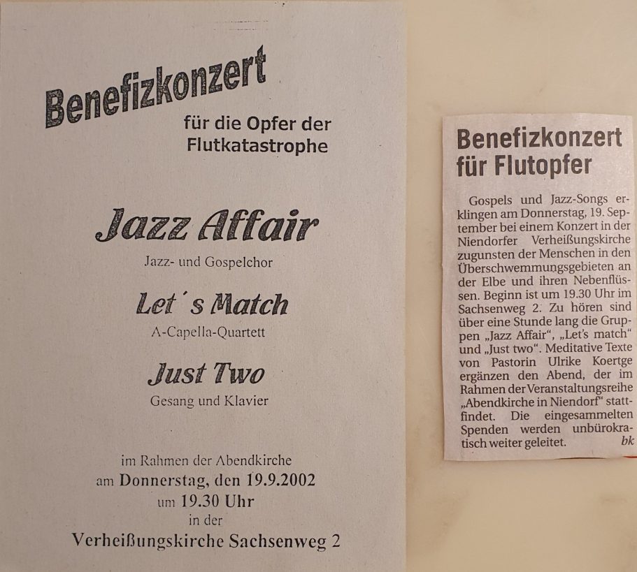 Benefizkonzert für Flutopfer 2002